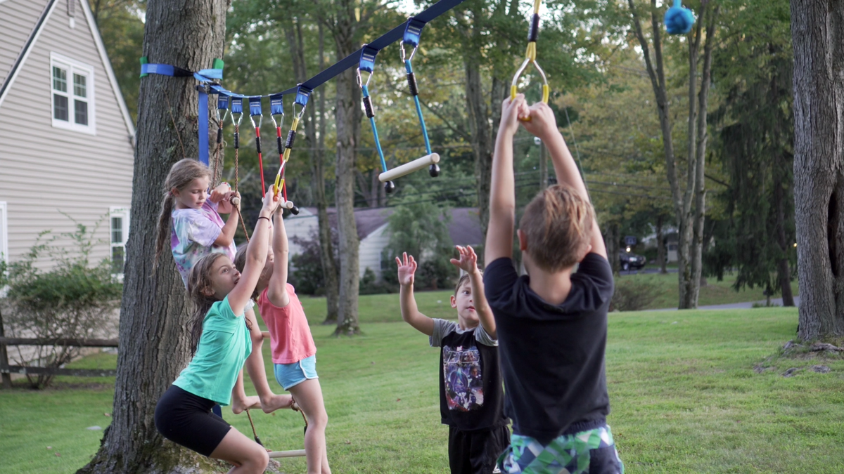 Ninja Line Kit Obstacle Course Backyard | Outdoor Activities for Kids ...